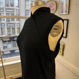 Isaac Mizrahi for Target Asymmetrical Wrap Neckline Knitted Sleeveless Top Sz XL